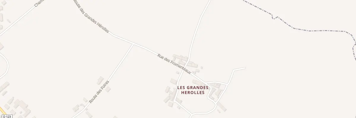 Plan du 1 Rue des Fromenteaux à Coulonges-les-Hérolles