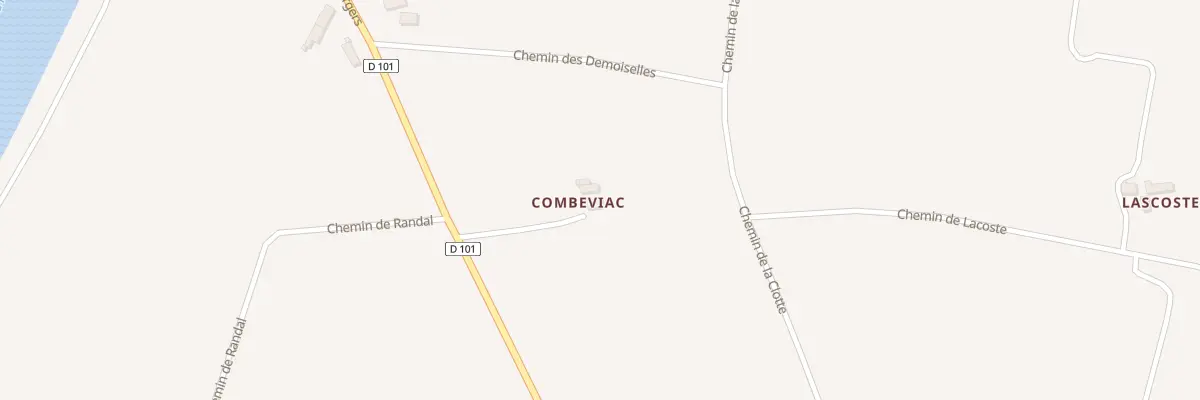 Plan du 1078 Rte des Vergers à Lizac