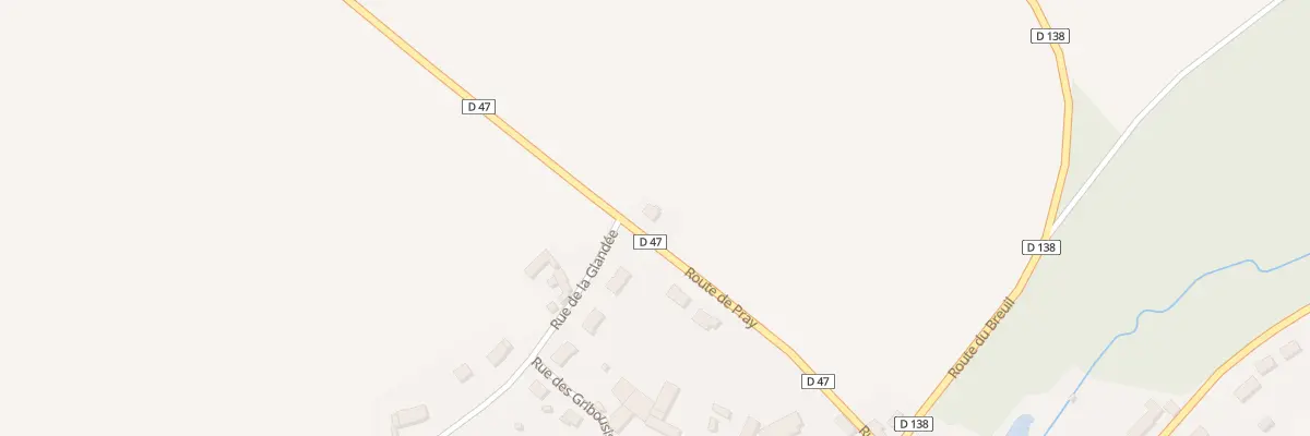 Plan du 249 Rte de Pray à Landes-le-Gaulois