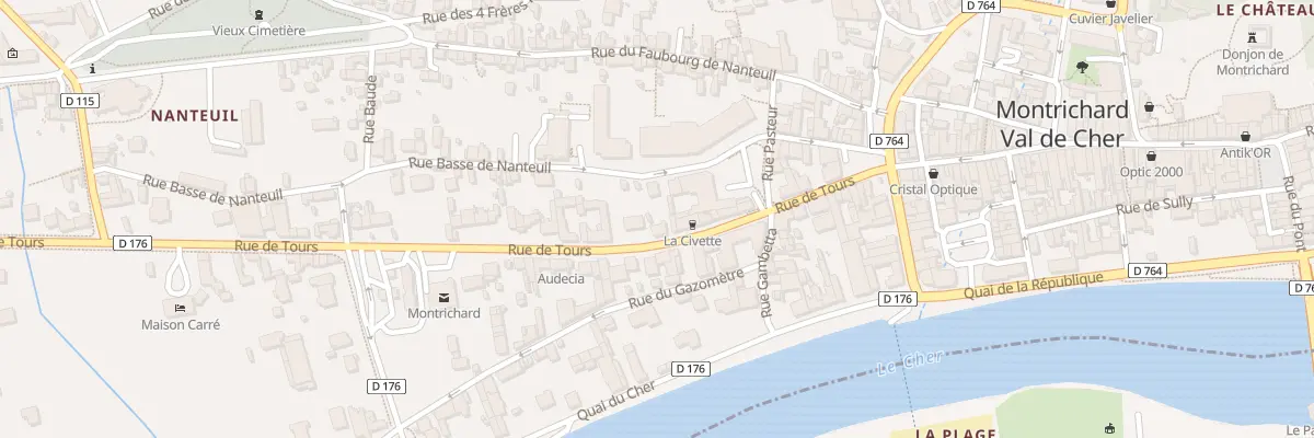 Plan du 21 Rue de Tours à Montrichard Val de Cher