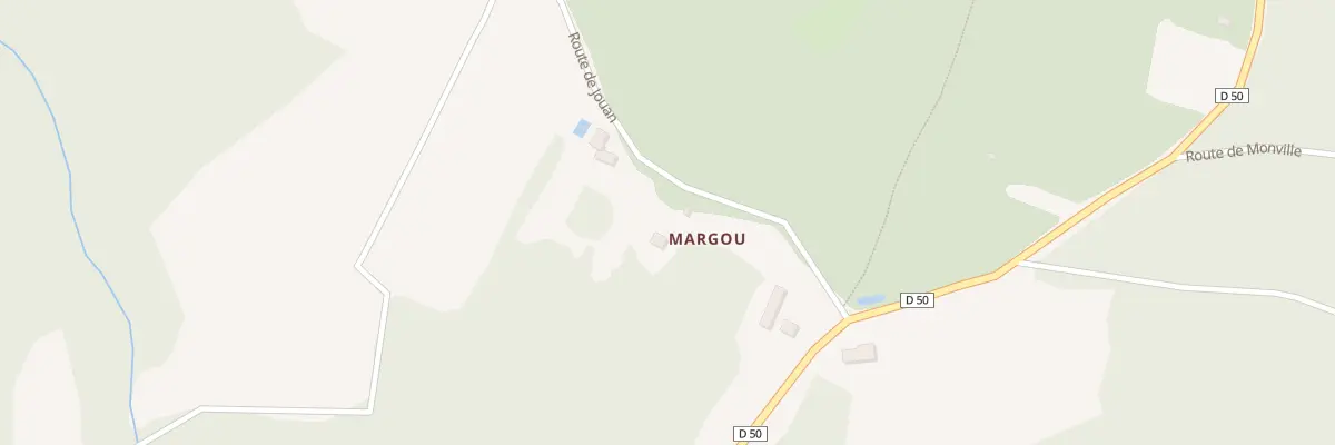 Plan du 5137 Margou à Bélaye