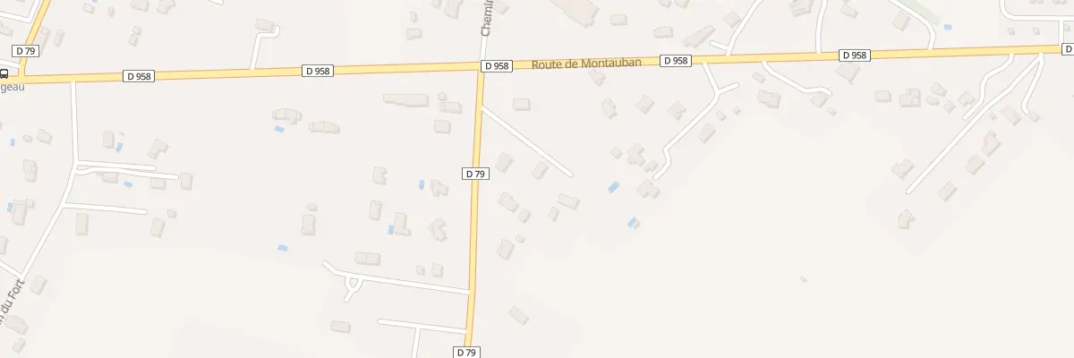 Plan du 39 Che du Ticol à Castelsarrasin