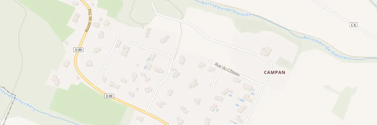 Plan du 730E Rte de Thil à Menville
