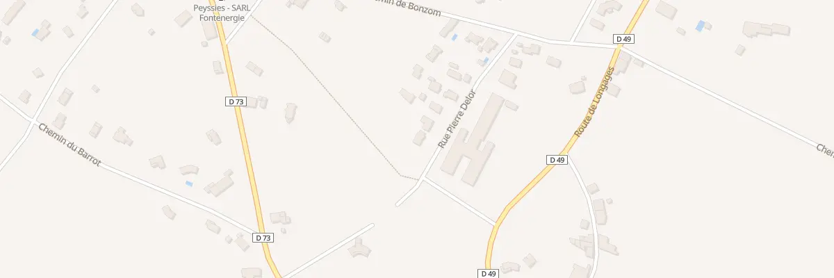 Plan du 14 Rue Pierre Delor à Peyssies