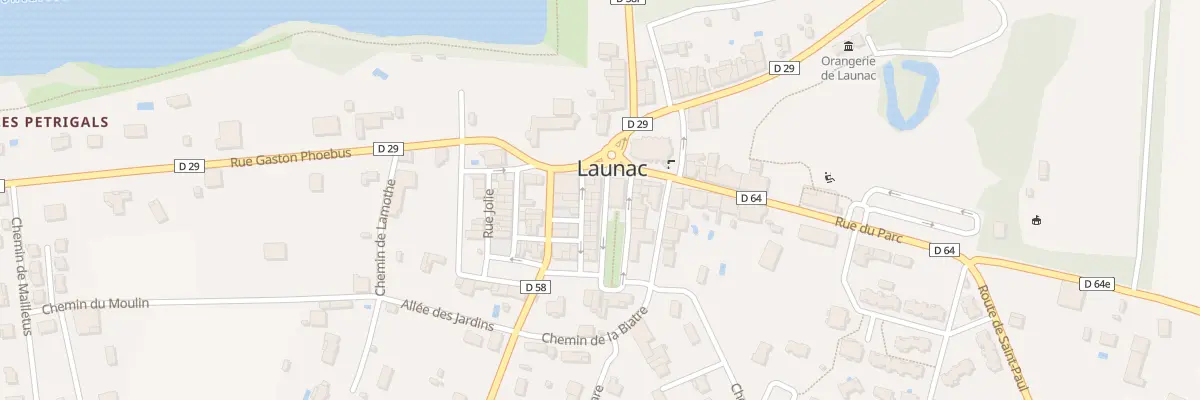 Plan du 4 All du Foirail à Launac