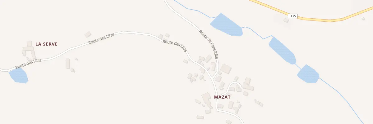 Plan du 122 Mazat à Savignac-Lédrier