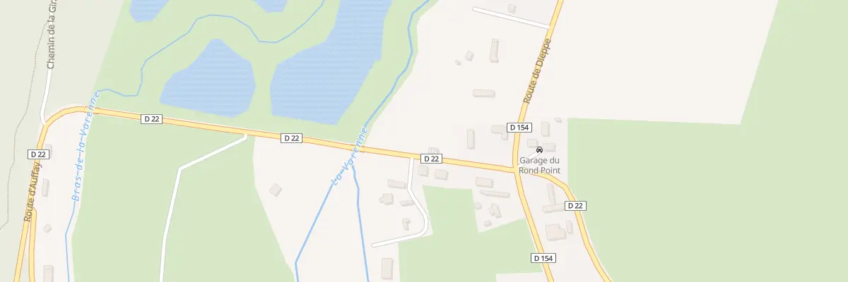 Plan du 2 Rte d’Auffay à Muchedent