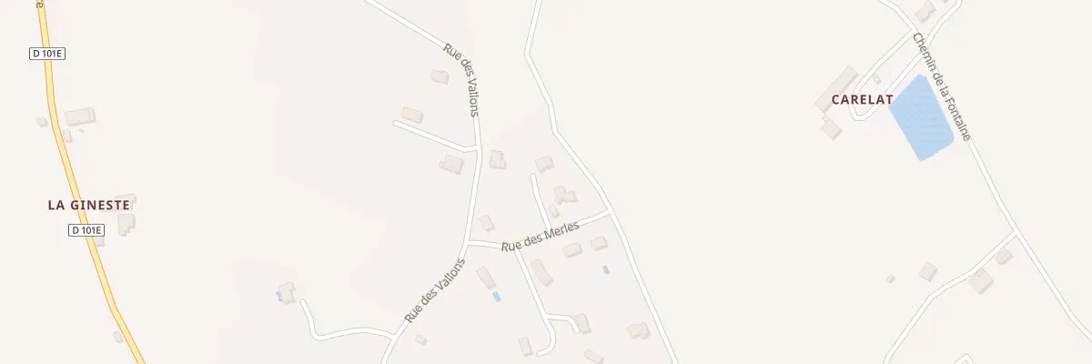 Plan du 79 Rue des Merles à Lizac
