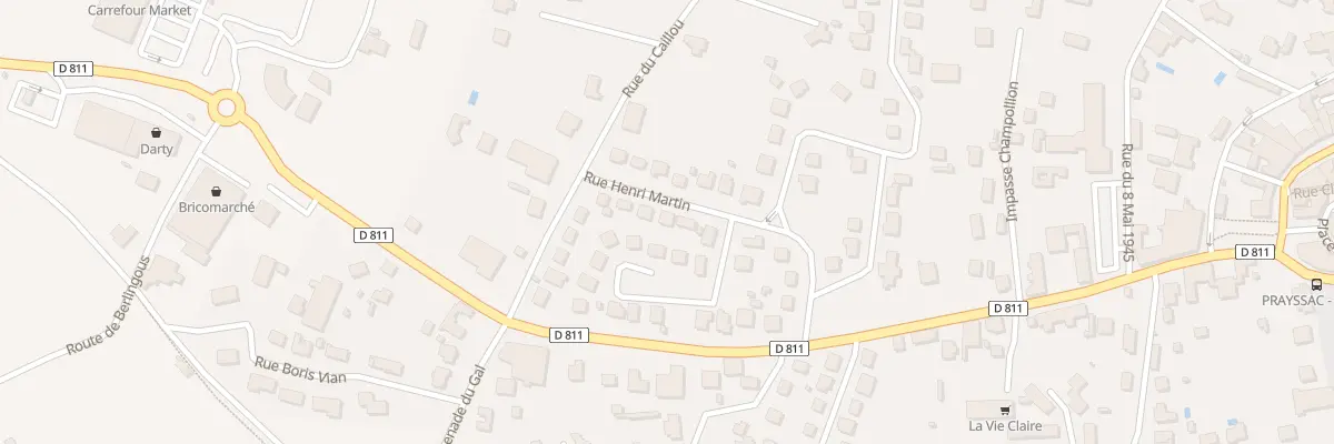 Plan du 43 Rue Henri Martin à Prayssac