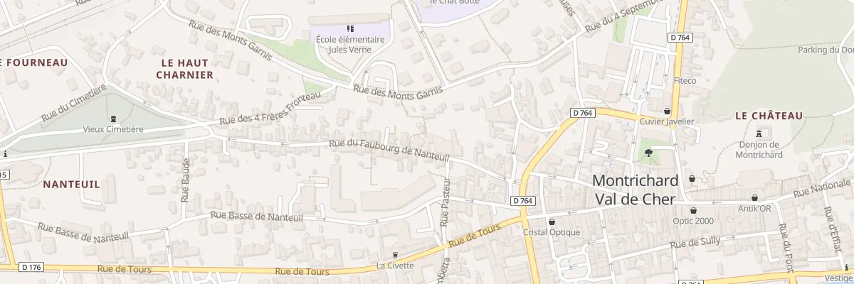 Plan du 18 Rue du Faubourg de Nanteuil à Montrichard Val de Cher