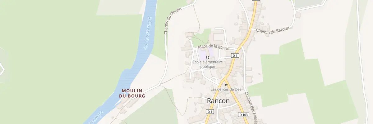 Plan du 12 Rue de la Californie à Rancon