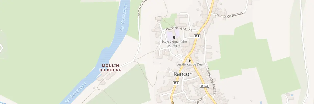 Plan du 14 Rue de la Californie à Rancon