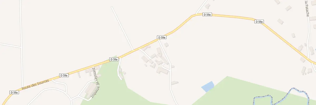 Plan du 32 Rte de la Ribière à La Meyze