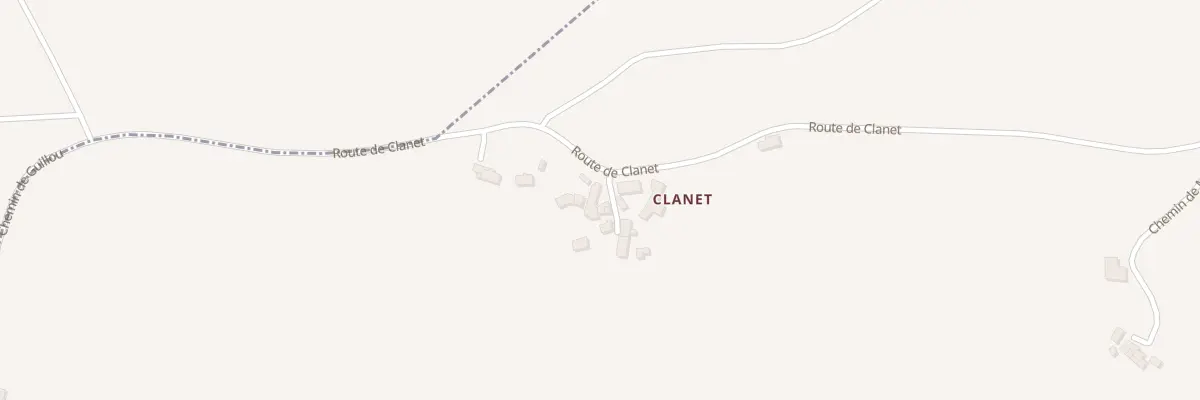 Plan du 95 Clanet Hameau à Montardit