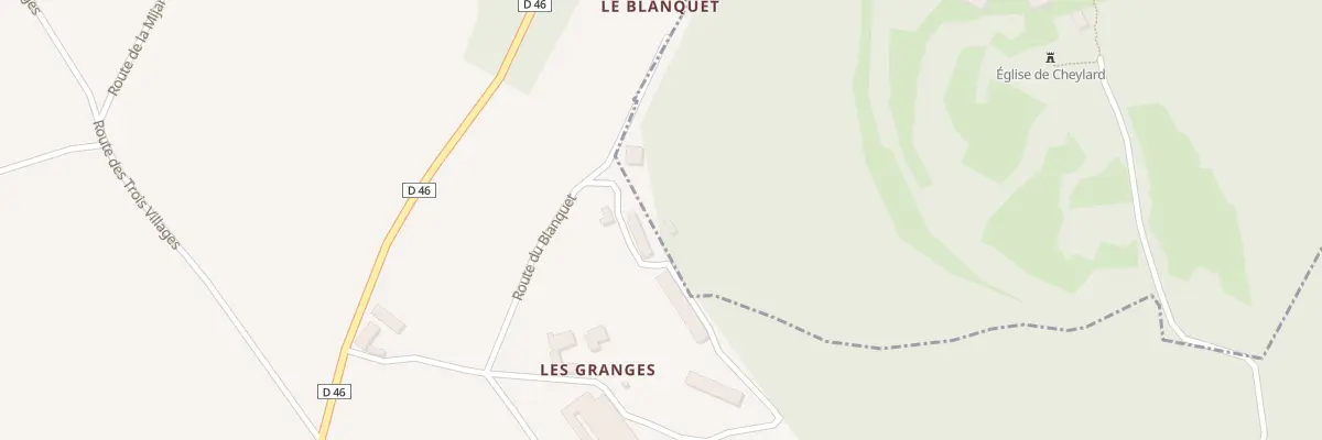 Plan du 213 Rte du Blanquet aux Farges
