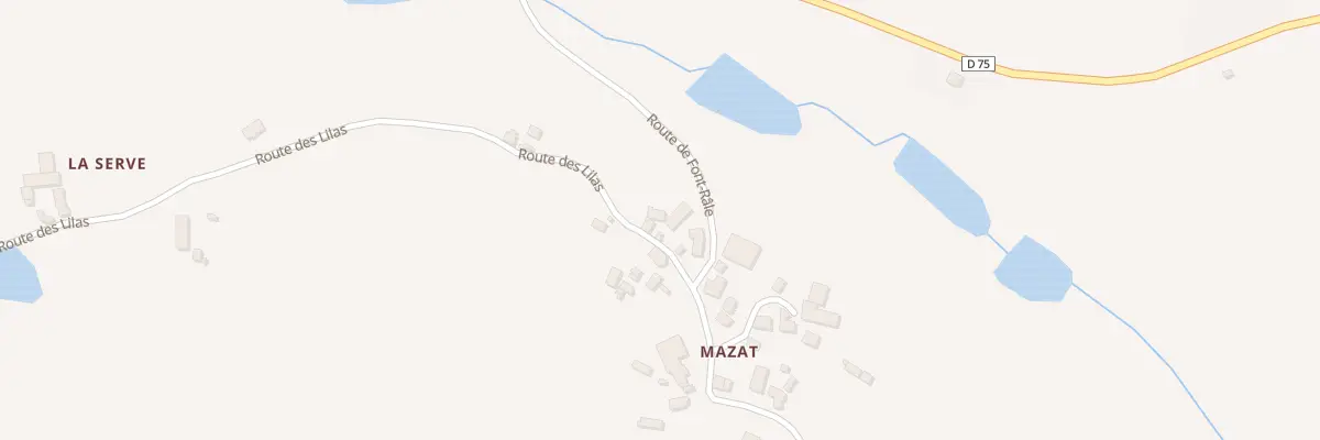 Plan du 123 Mazat à Savignac-Lédrier