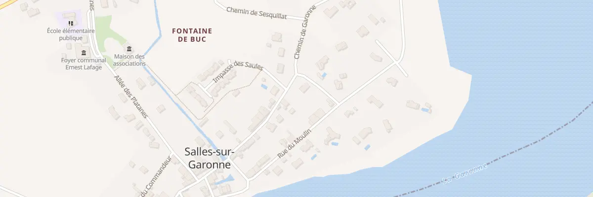 Plan du 15B Rue de la Fontaine de Buc à Salles-sur-Garonne