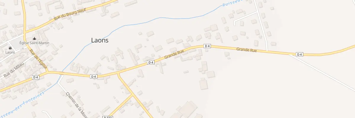 Plan du 5 Rue Grande Rue à Laons
