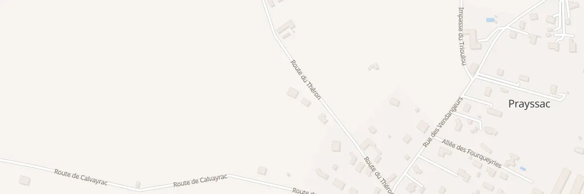 Plan du 43 Rte du Théron à Prayssac
