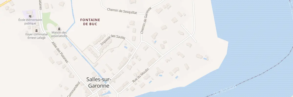 Plan du 17 Rue de la Fontaine de Buc à Salles-sur-Garonne