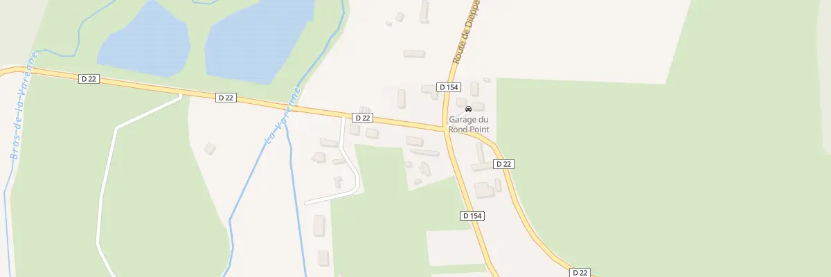 Plan du 1 Rte d’Auffay à Muchedent
