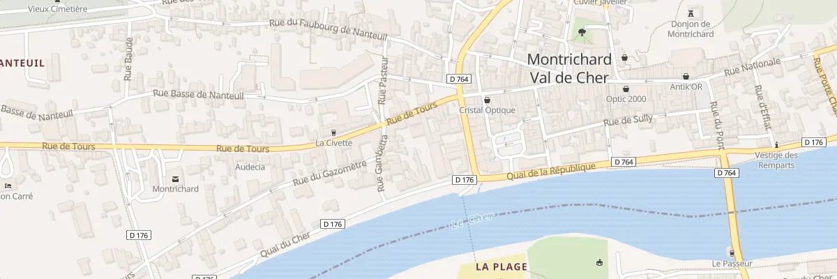 Plan du 18 Rue de Tours à Montrichard Val de Cher