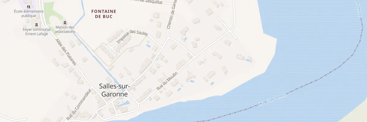 Plan du 14 Rue du Moulin à Salles-sur-Garonne