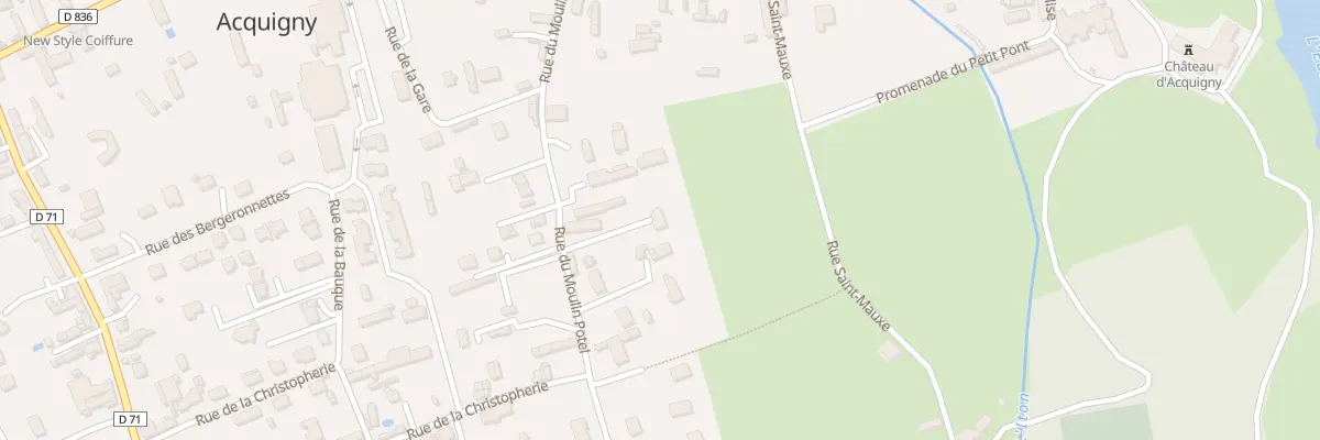 Plan du 21 Rue du Moulin Potel à Acquigny