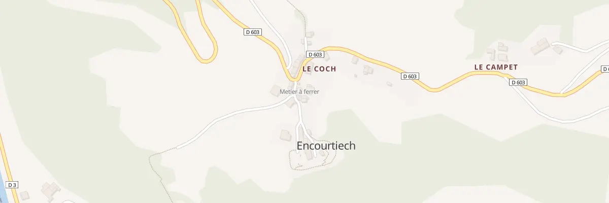 Plan du 1 Rue Rue du Rempart à Encourtiech