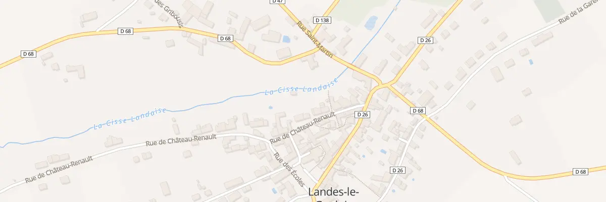 Plan du 99 Rue de Chateau Renault à Landes-le-Gaulois