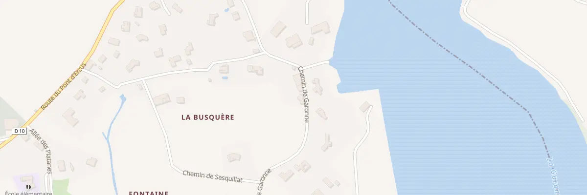 Plan du 75 Labusquere à Salles-sur-Garonne