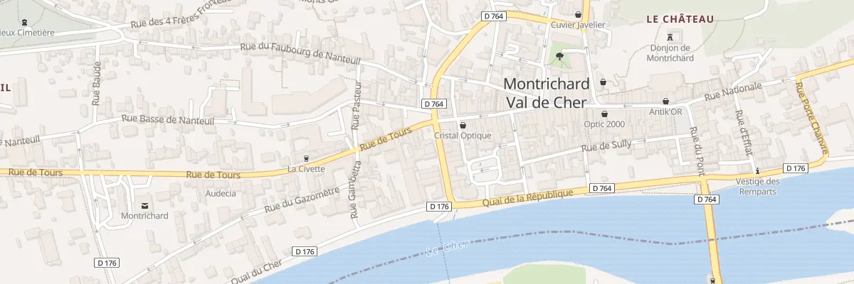 Plan du 2 Rue de Tours à Montrichard Val de Cher