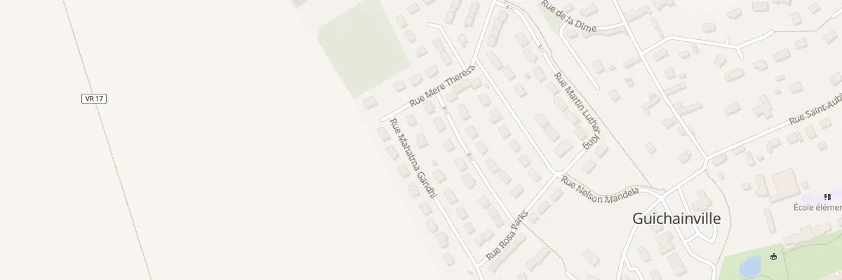 Plan du 1 Rue Mahatma Gandhi à Guichainville