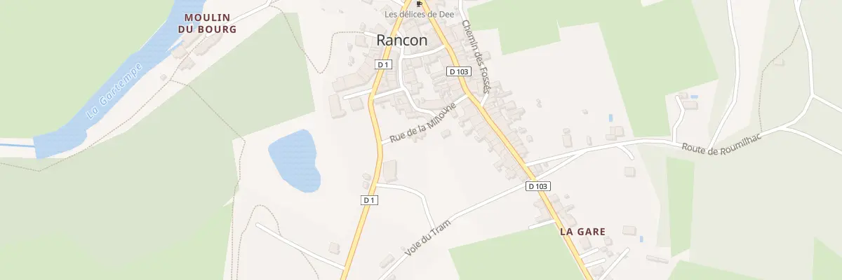 Plan du 7 Rue de Milloune à Rancon