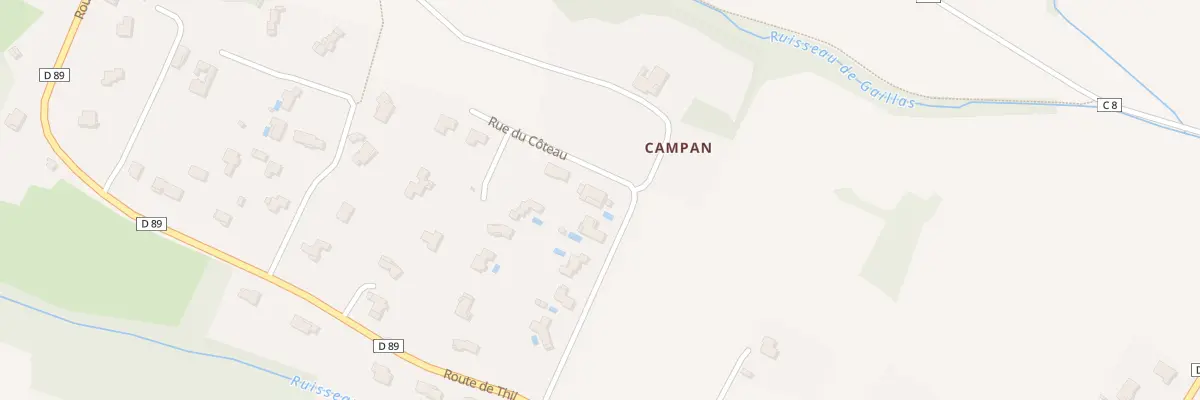 Plan du 9 Rue du Coteau à Menville