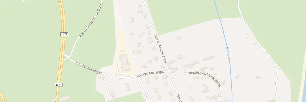 Plan du 86 Rue du Moulin Potel à Acquigny