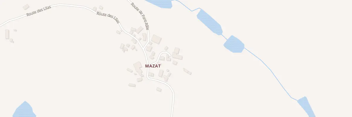Plan du 129 Mazat à Savignac-Lédrier