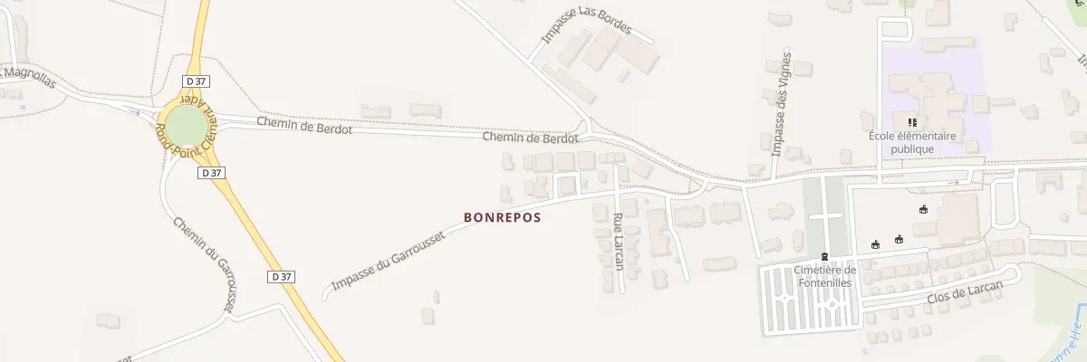 Plan du 2 Rue des Mesanges à Fontenilles