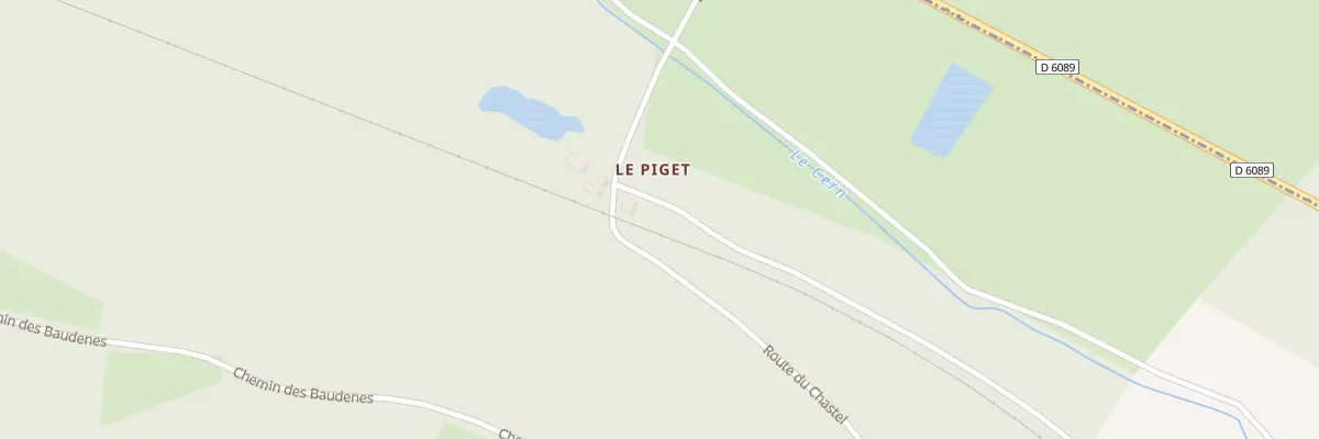 Plan du 250 Rte du Chastel à La Bachellerie