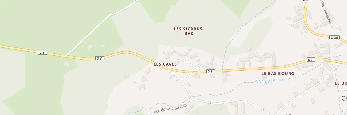 Plan du 7 Rue des Caves à Céré-la-Ronde