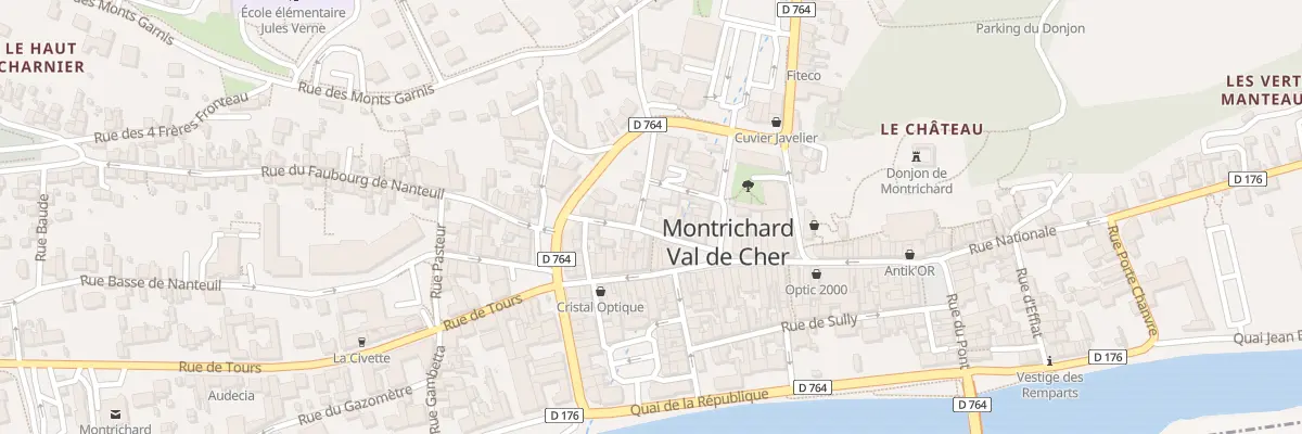 Plan du 2 Rue de la Chancellerie à Montrichard Val de Cher