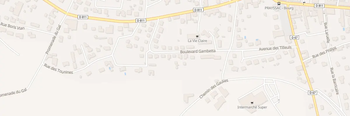 Plan du 22 Bd Gambetta à Prayssac