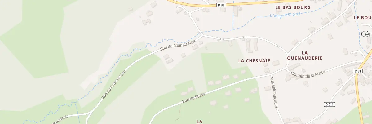 Plan du 2 Rue du Four au Noir à Céré-la-Ronde