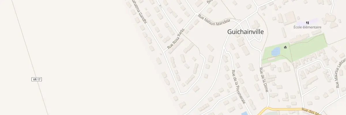 Plan du 15 Rue Mahatma Gandhi à Guichainville