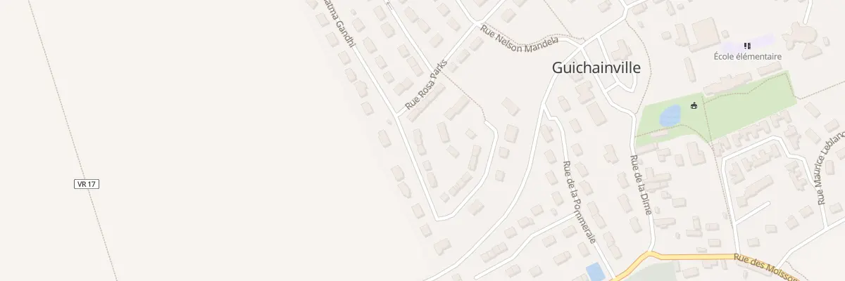Plan du 17 Rue Mahatma Gandhi à Guichainville