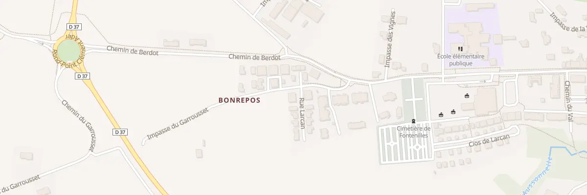 Plan du 4 Rue Larcan à Fontenilles