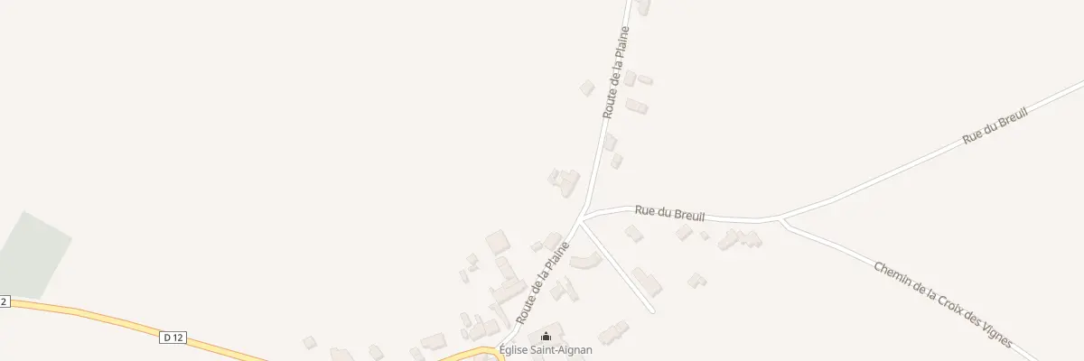 Plan du 6 Rte de la Plaine à Lignières