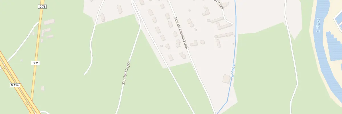 Plan du 128 Rue du Moulin Potel à Acquigny
