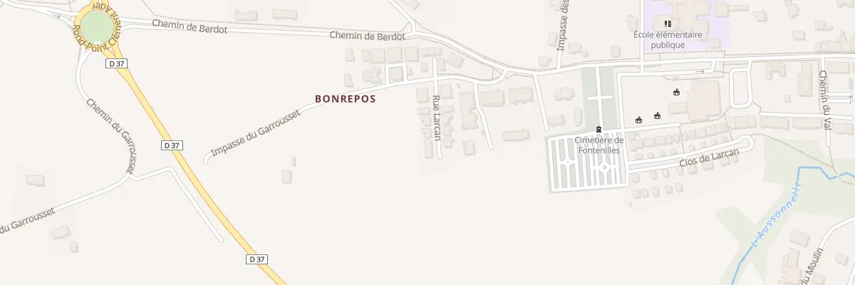 Plan du 14 Rue Larcan à Fontenilles