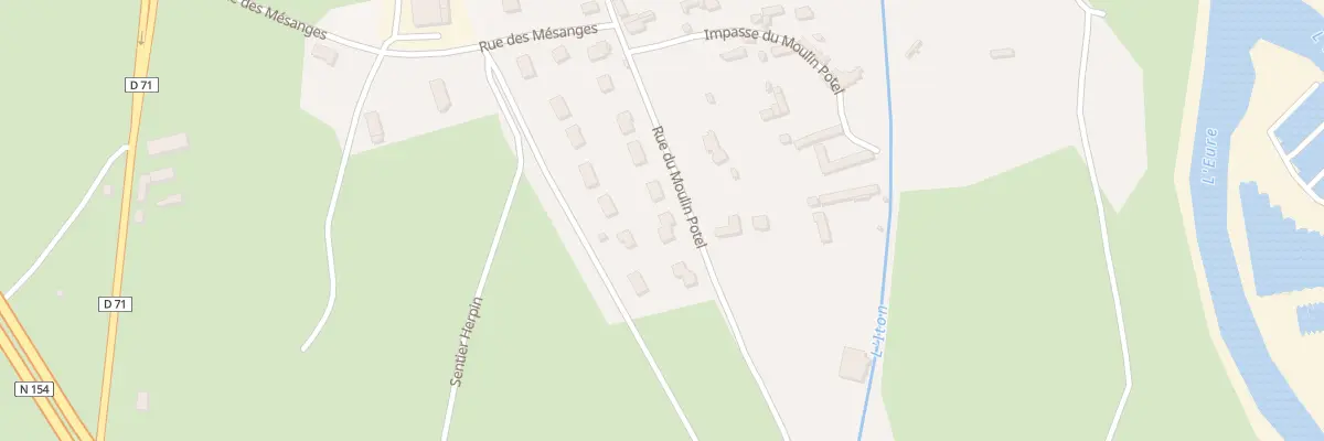 Plan du 122 Rue du Moulin Potel à Acquigny